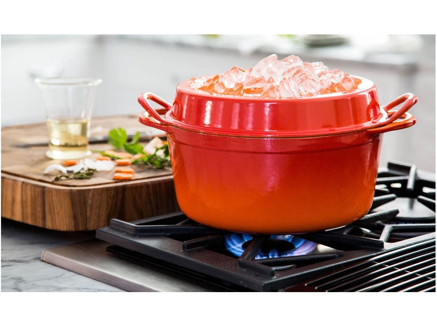 LE CREUSET Doufeu ovale in ghisa vetrificata - arancio