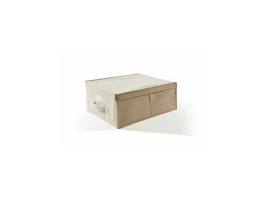 PERFETTO PIU' Easybox Scatola Custodia Tnt, Tessuto, Ecru 36x48x19 cm