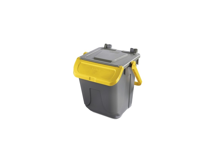 MOBIL PLASTIC Ecology, bidone, 25 Lt, grigio-giallo