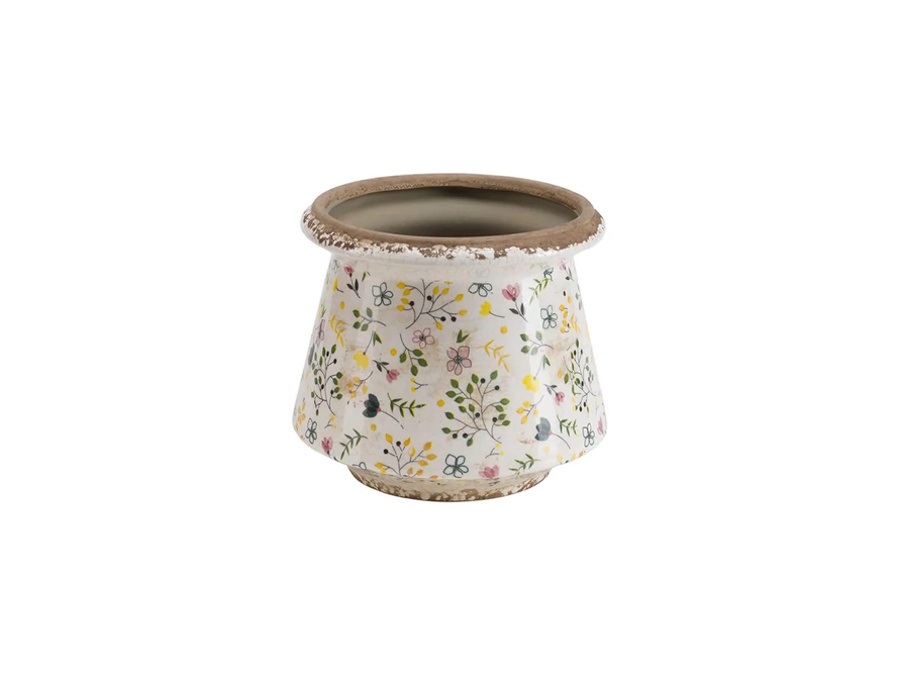 RITUALI DOMESTICI Eden, cachepot giallo L - Ø20,5x18h cm