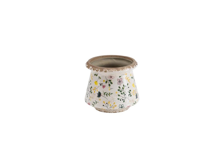 RITUALI DOMESTICI Eden, cachepot giallo S - Ø14,5x13h cm