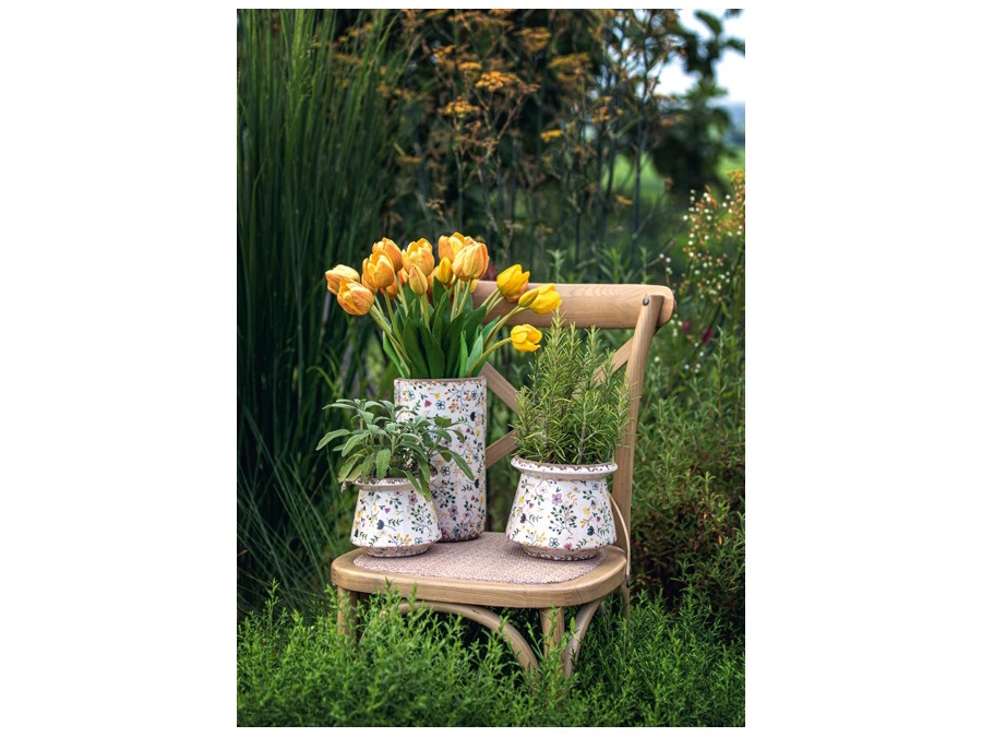 RITUALI DOMESTICI Eden, vaso giallo S - 13,5x12,5x21h cm