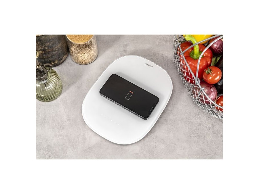 ZWILLING J.A.HENCKELS ITALIA Enfinigy, bilancia da cucina con ricarica wireless argento