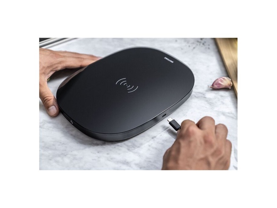 ZWILLING J.A.HENCKELS ITALIA Enfinigy, bilancia da cucina con ricarica wireless nera