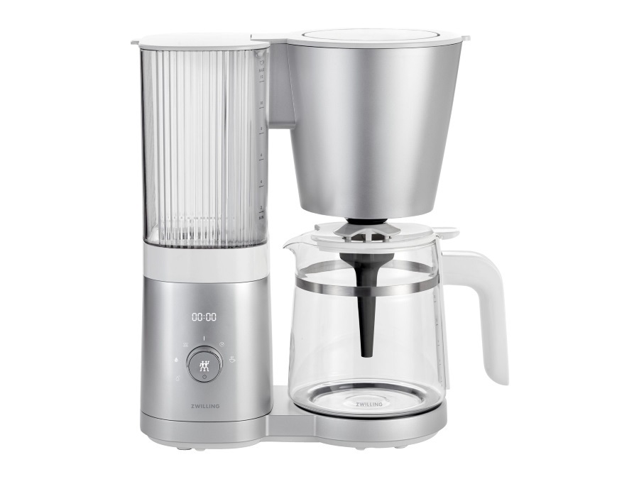 ZWILLING J.A.HENCKELS ITALIA Enfinigy, Macchina da caffè a filtro, 1,5 l, bianco-acciaio
