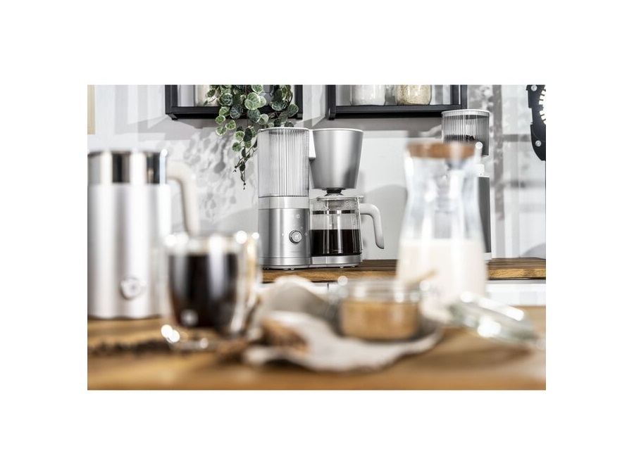 ZWILLING J.A.HENCKELS ITALIA Enfinigy, Macchina da caffè a filtro, 1,5 l, bianco-acciaio