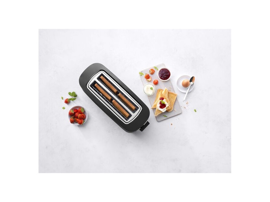 ZWILLING J.A.HENCKELS ITALIA Enfinigy, Tostapane con scaldapanini - 2 scomparti lunghi, nero