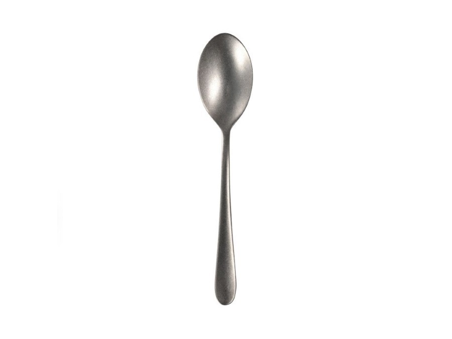 Le coq eraclea, cucchiaio tavola in acciaio inox finitura vintage 19,5 cm