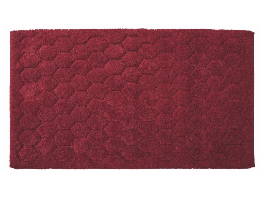 MAISON SUCREE Esagoni, tappeto rosso 55x110