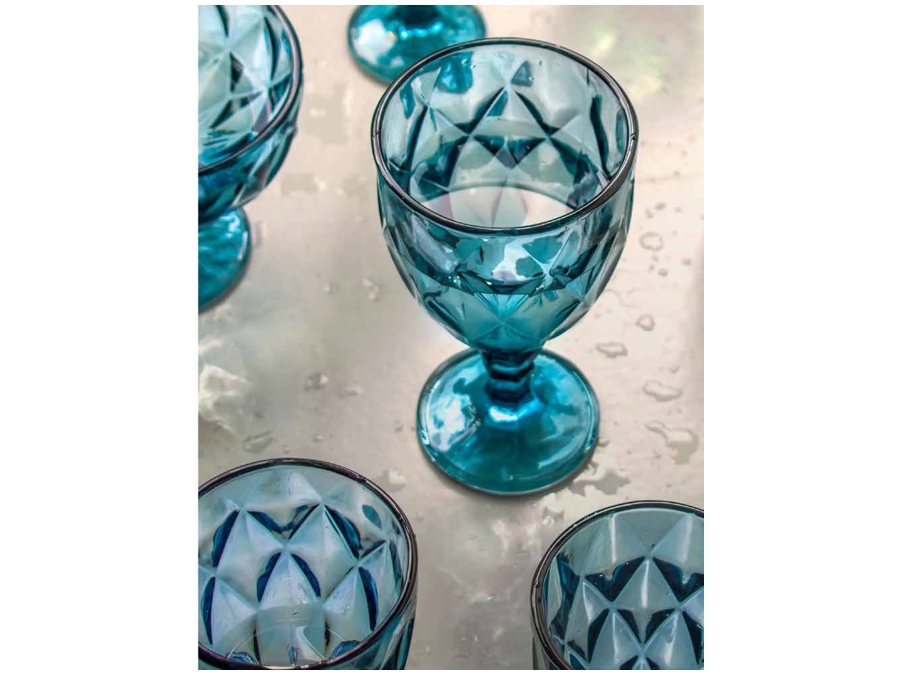 COK Escorial blu, set 6 calici flute - 16,5 cl