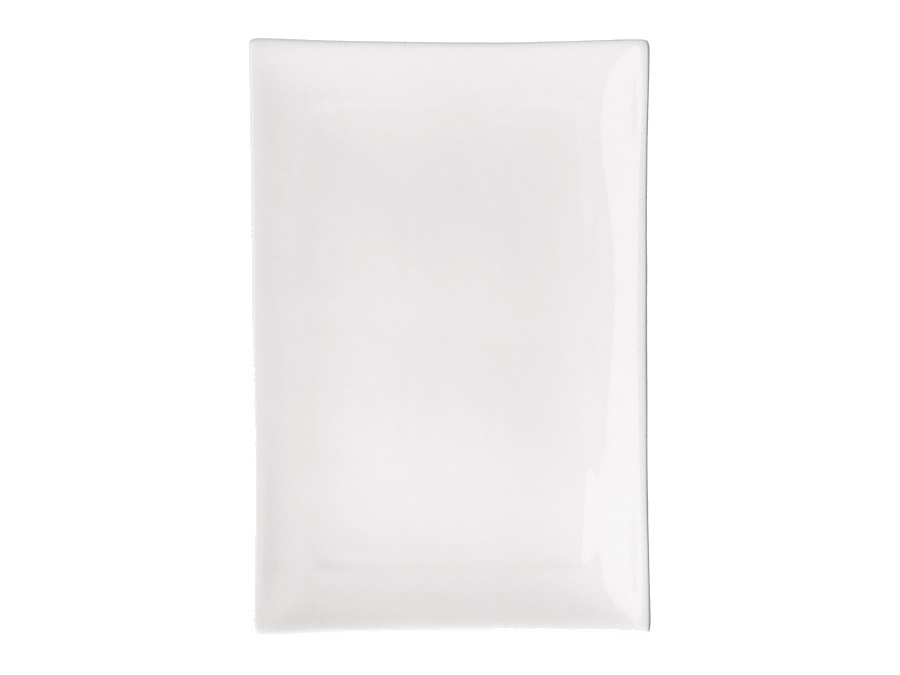 LA PORCELLANA BIANCA Essenziale gourmet, piatto rettangolare 35x23xh2,4 cm