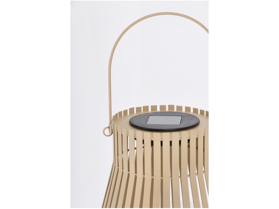 BIZZOTTO Estel, lanterna solare svasata, beige, h. 26 cm