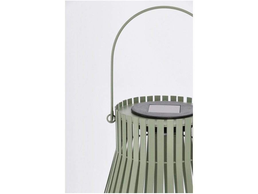 BIZZOTTO Estel, lanterna solare svasata, verde, h. 26 cm