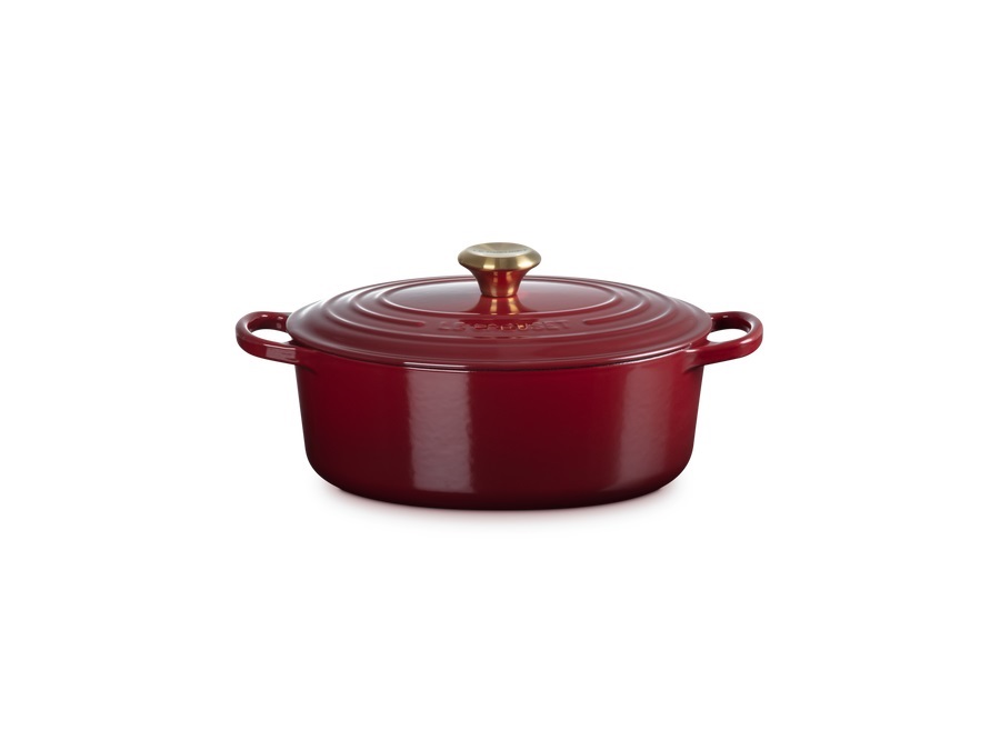 LE CREUSET Evolution, cocotte ovale 27 cm in ghisa vetrificata - garnet