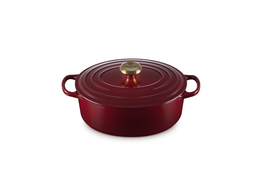 LE CREUSET Evolution, cocotte ovale 27 cm in ghisa vetrificata - garnet