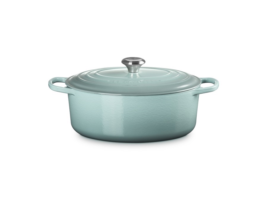 LE CREUSET Evolution, cocotte ovale 31 cm in ghisa vetrificata - sea salt