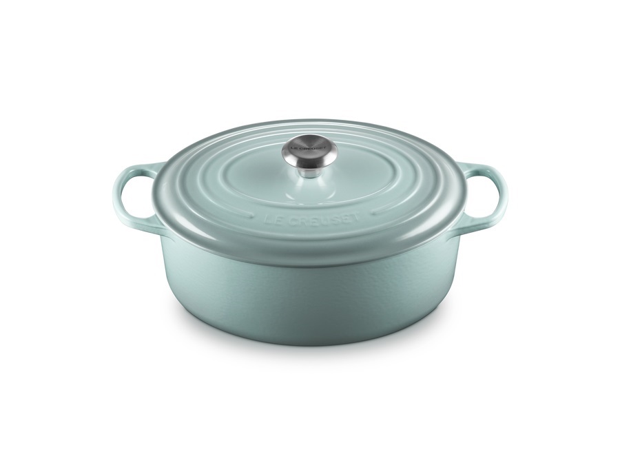 LE CREUSET Evolution, cocotte ovale 31 cm in ghisa vetrificata - sea salt