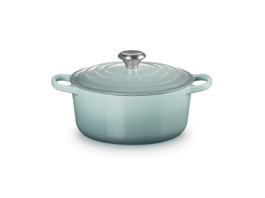LE CREUSET Evolution, cocotte rotonda 28 cm in ghisa vetrificata - sea salt