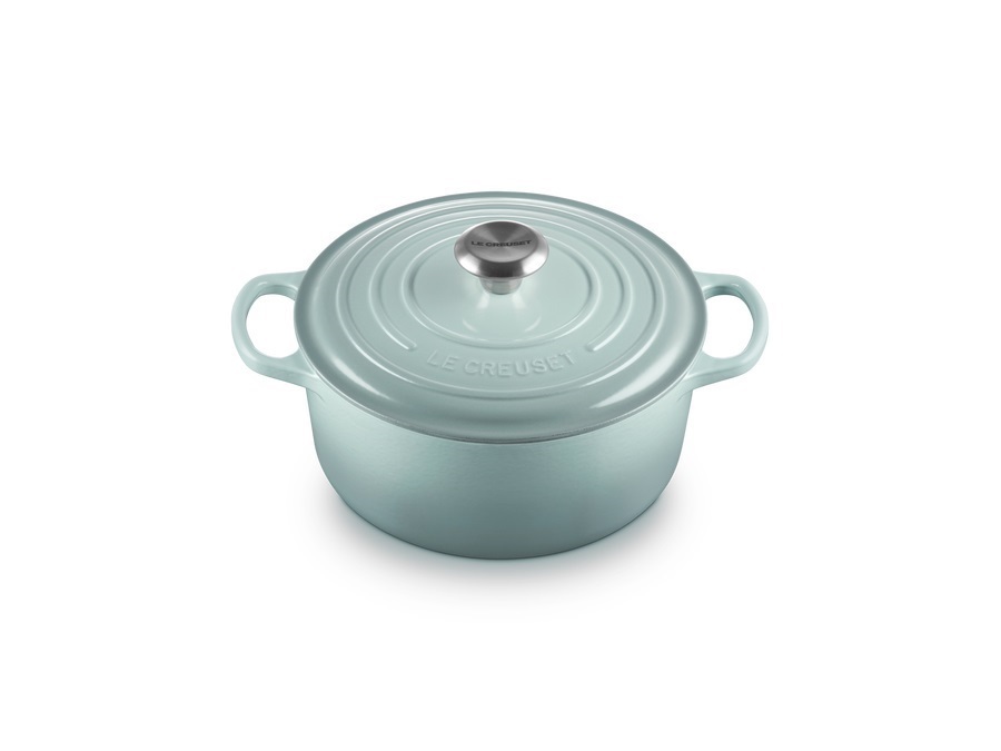LE CREUSET Evolution, cocotte rotonda 28 cm in ghisa vetrificata - sea salt