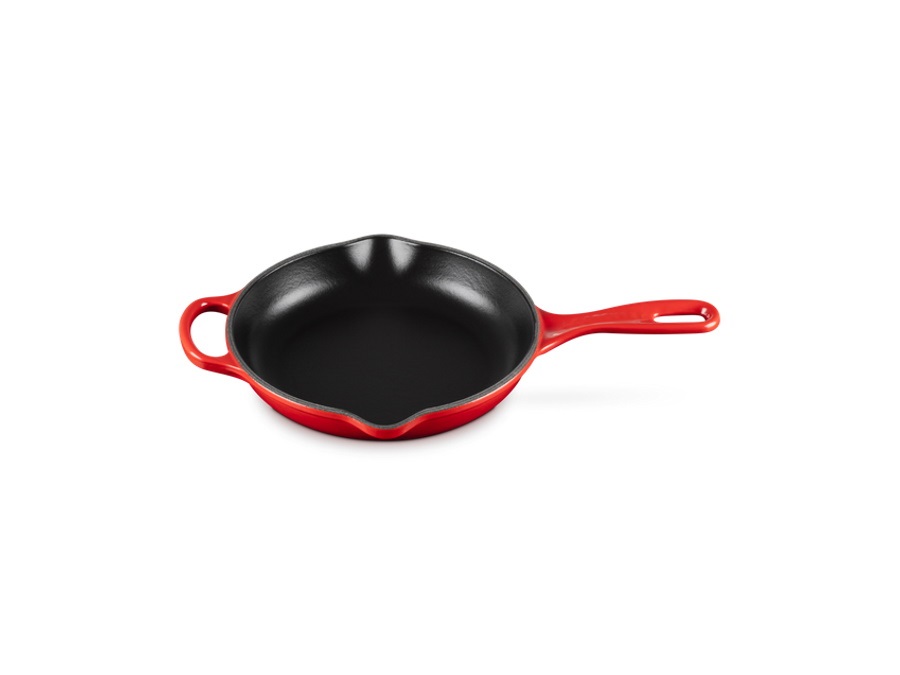 LE CREUSET Evolution, padella doppio becco in ghisa vetrificata 20 cm - ciliegia