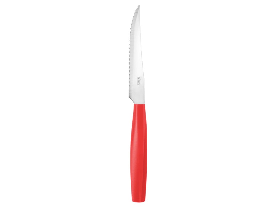 ABERT Exagona, set 6 coltelli bistecca, rosso