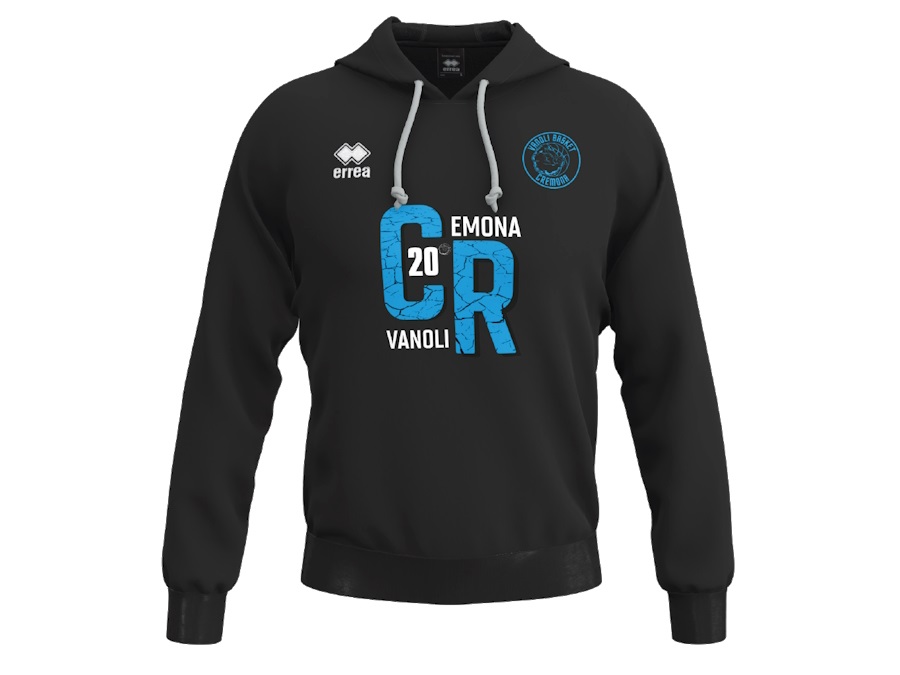 VANOLI BASKET FELPA WARREN 3.0 NERA 2023