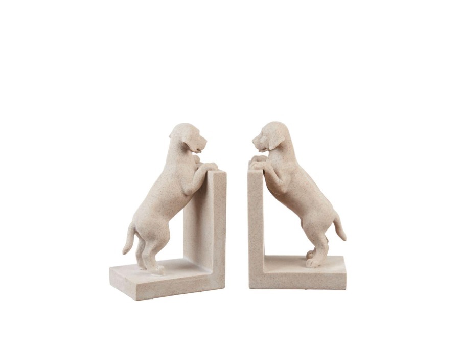 L'OCA NERA Fermalibri cane - set 2 pz