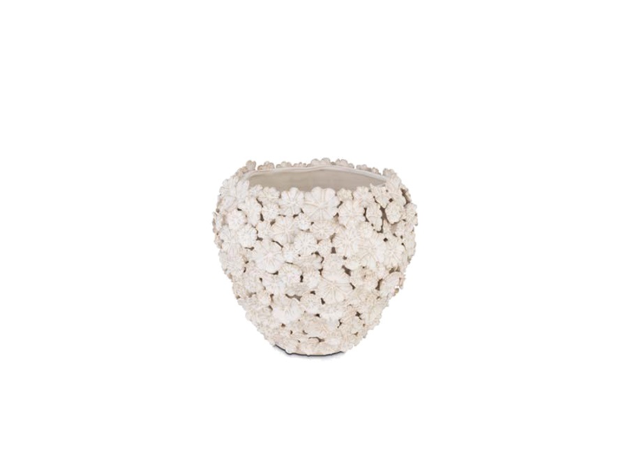 RITUALI DOMESTICI Fiorinfiorello, cachepot Ø24 cm, bianco