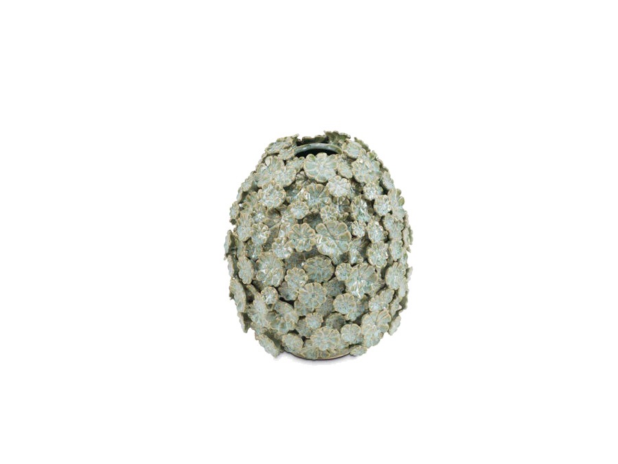 RITUALI DOMESTICI Fiorinfiorello, vaso verde - Ø20,5x24,5h cm