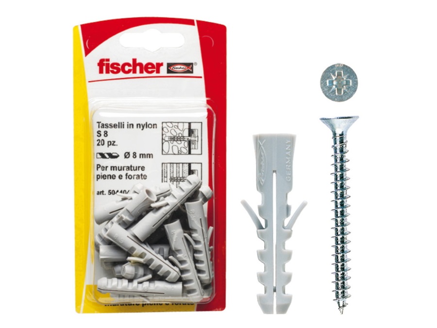 FISCHER Fissaggio in nylon con vite S V K in blister