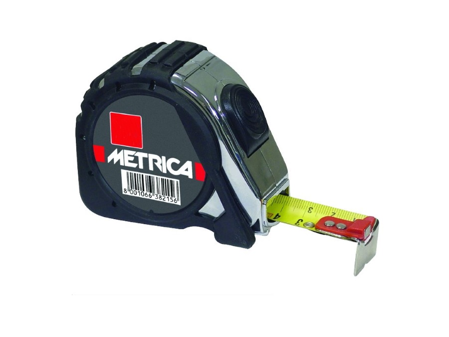 METRICA Flessometro autobloccante, con magnete, spessore 16 mm, 3 metri