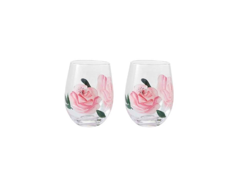 LIVELLARA S.R.L. Flora, set 2 tumbler rosa