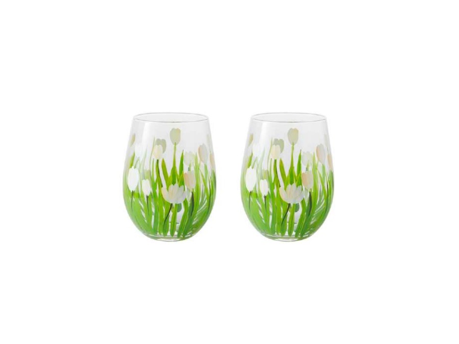 LIVELLARA S.R.L. Flora, set 2 tumbler tulipano