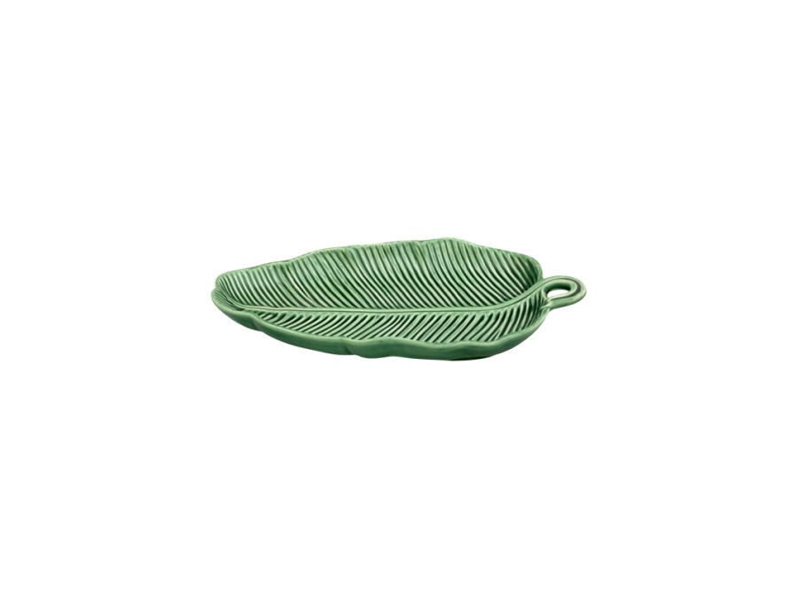 BORDALLO PINHEIRO Folhas, foglia di banano verde 26,5 cm