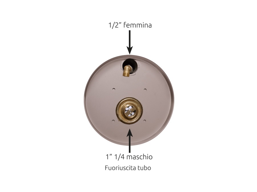 BEL FER Fontana con vaschetta e doppio rubinetto 42/srv-disponibile in 7 colori