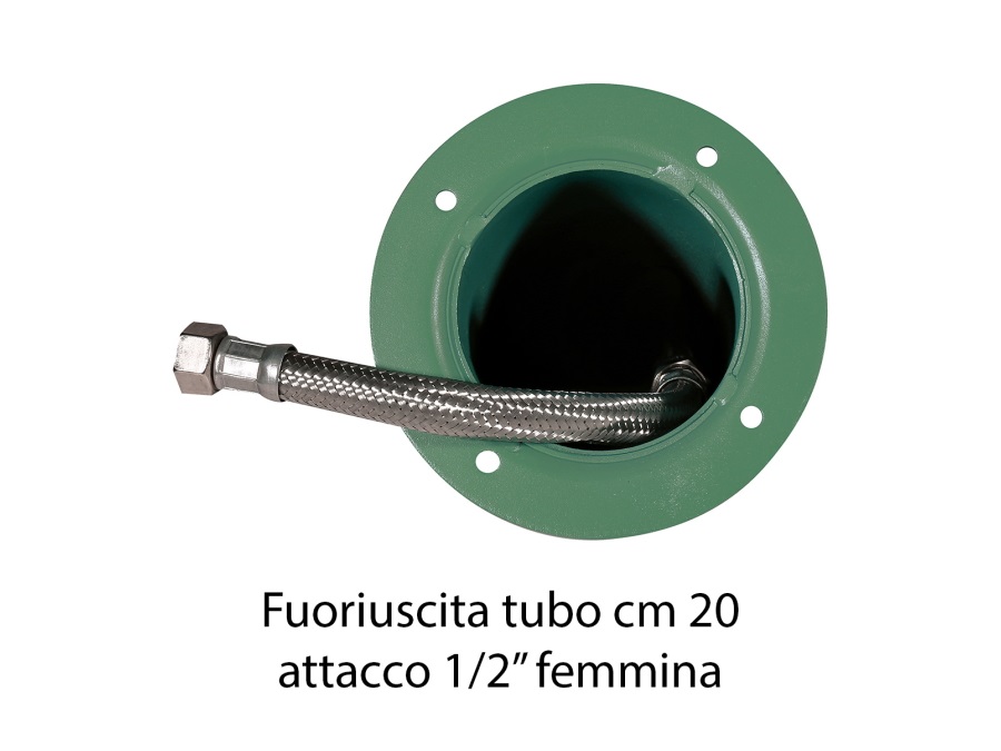 BEL FER Fontanella in ferro bel-fer  42/arrm completa di impianto e doppio rubinetto - disponibile in 4 colori