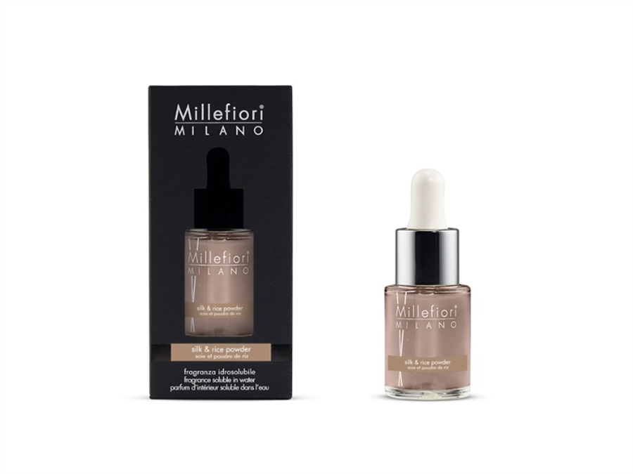 MILLEFIORI Fragranza idrosolubile hydro per diffusore ad ultrasuoni 15ml - SILK & RICE POWDER