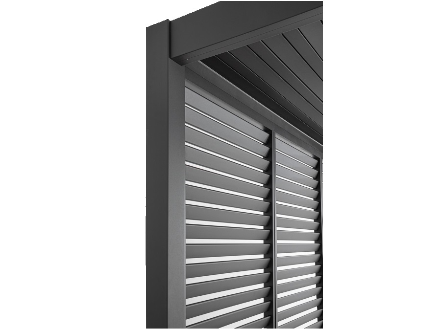 BIZZOTTO FRANGISOLE LATERALE PERGOLA OCEAN 93CM ANTRACITE