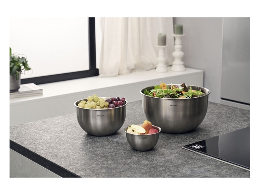ZWILLING J.A.HENCKELS ITALIA Fresh & save, set 3 ciotole, acciaio inox, grigio