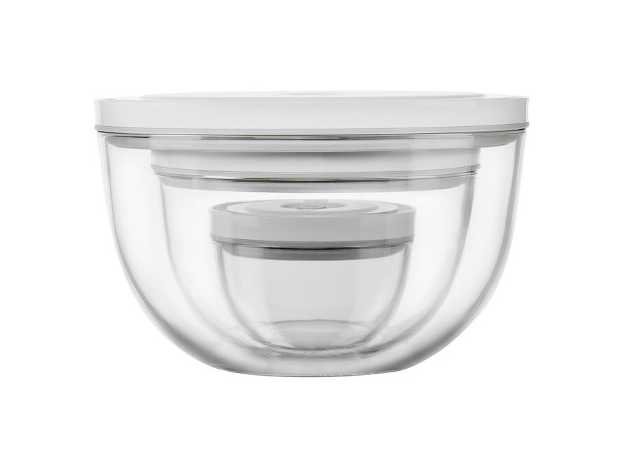 ZWILLING J.A.HENCKELS ITALIA Fresh & save, set 3 ciotole sottovuoto, vetro, trasparente