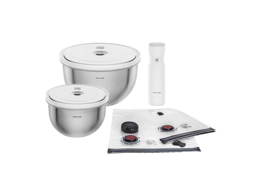 ZWILLING J.A.HENCKELS ITALIA Fresh & save, set sottovuoto, in acciaio, grigio