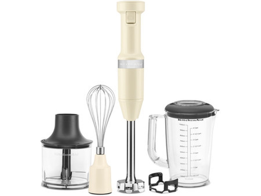 KITCHENAID Frullatore ad immersione con accessori, crema