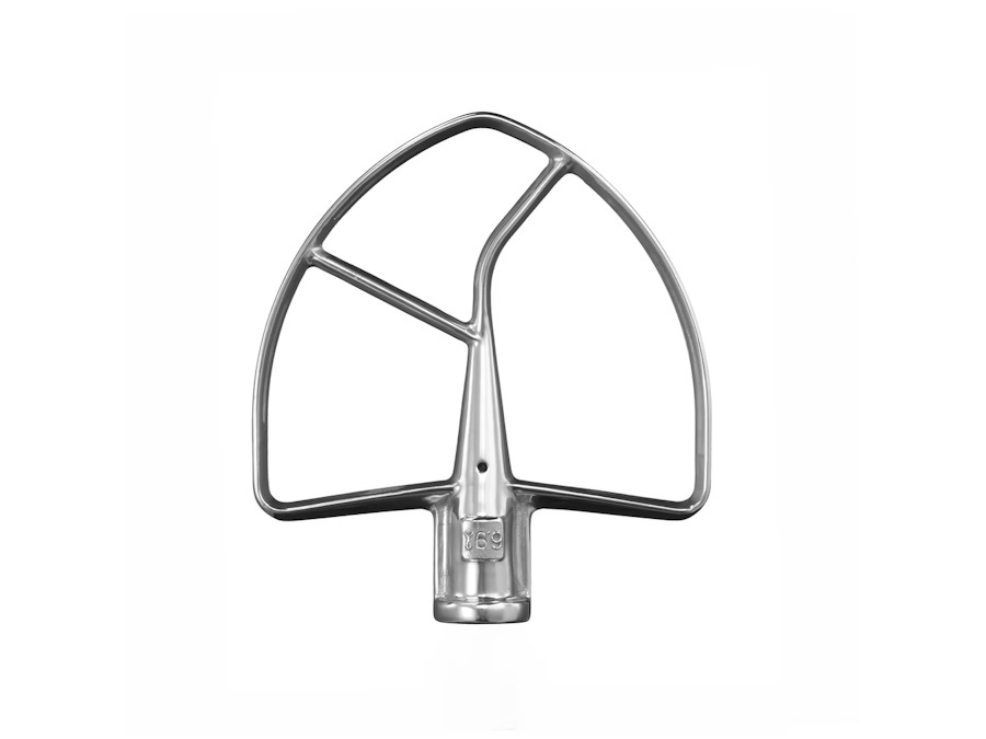 KITCHENAID FRUSTA PIATTA PER PLANETARIE CON CIOTOLA SOLLEVABILE DI GRANDI DIMENSIONI - ACCIAIO INOX