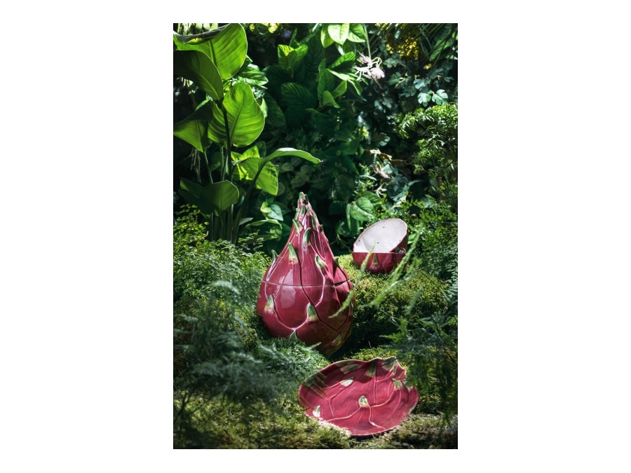 BORDALLO PINHEIRO Frutos tropicais, Piatto da dessert Pitaya