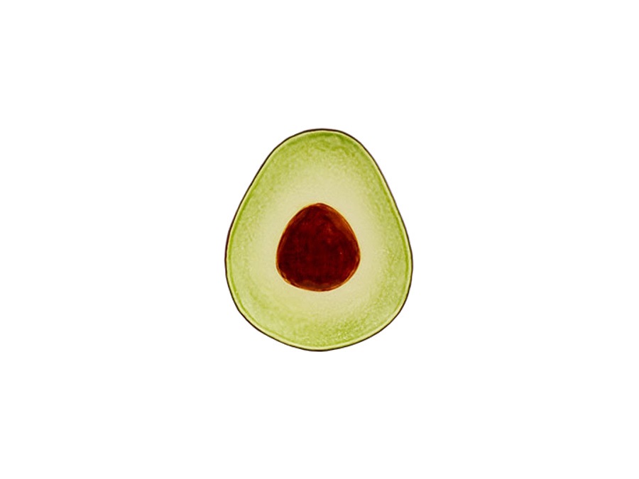 BORDALLO PINHEIRO Frutos tropicais, piatto dessert avocado 25,2 cm