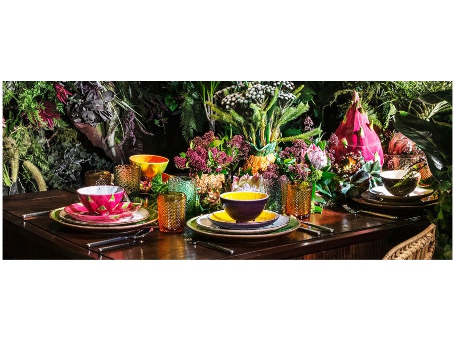 BORDALLO PINHEIRO Frutos tropicais, piatto dessert kiwi 21,7 cm