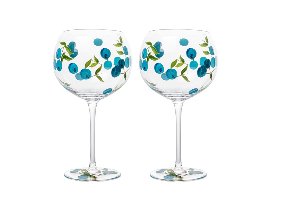 LIVELLARA S.R.L. Frutta fresca, set 2 calici mirtilli 600 ml