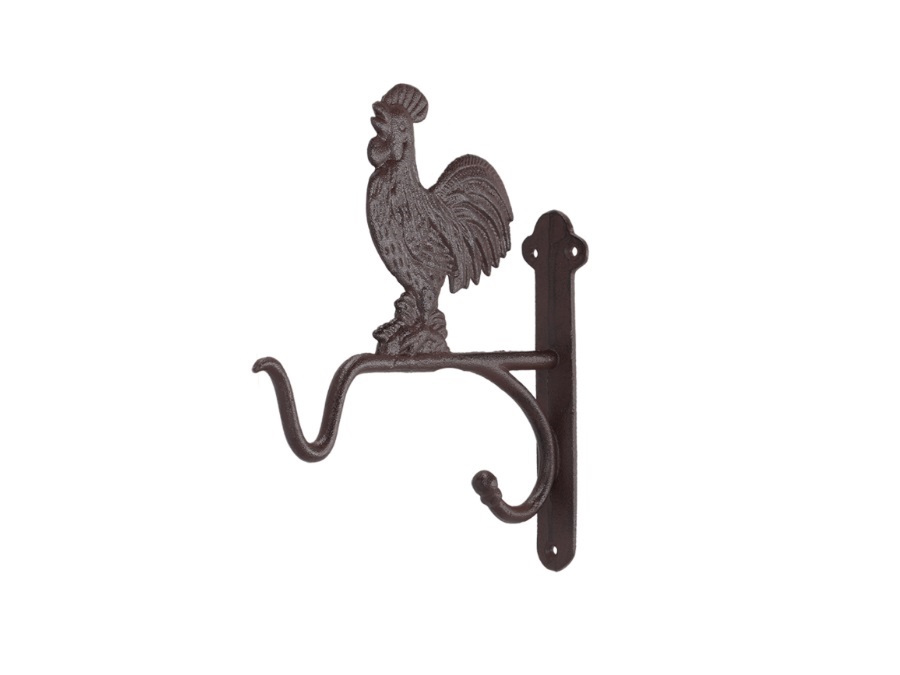 ESSCHERT DESIGN Gancio per cesto appeso galletto