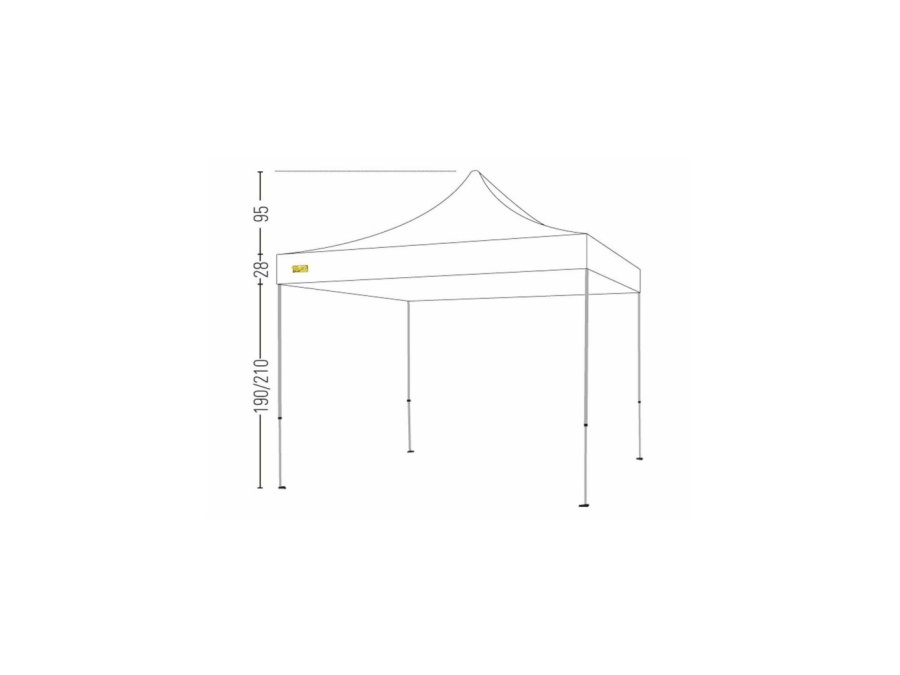 BERTONI CAMPEGGIO SPORT Gazebo Expo Pieghevole Automatico 3X3