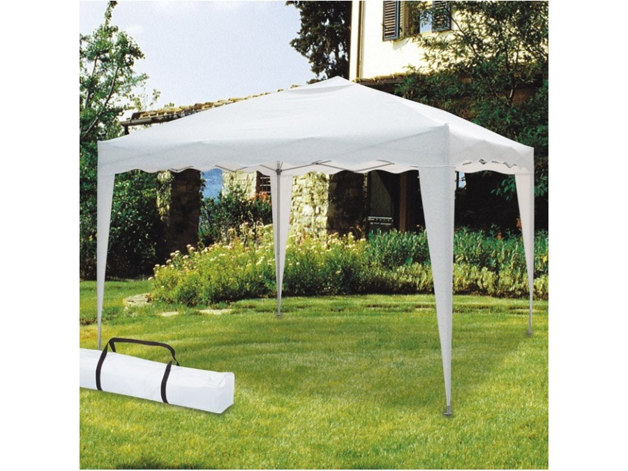 VERDELOOK GAZEBO PIEGHEVOLE 3X3 MT CON BORSA 787/3 BIANCO